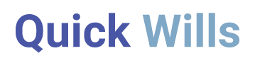 Quick Wills Logo